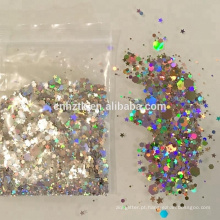 formas diferentes de glitter, formas de glitter holográfico